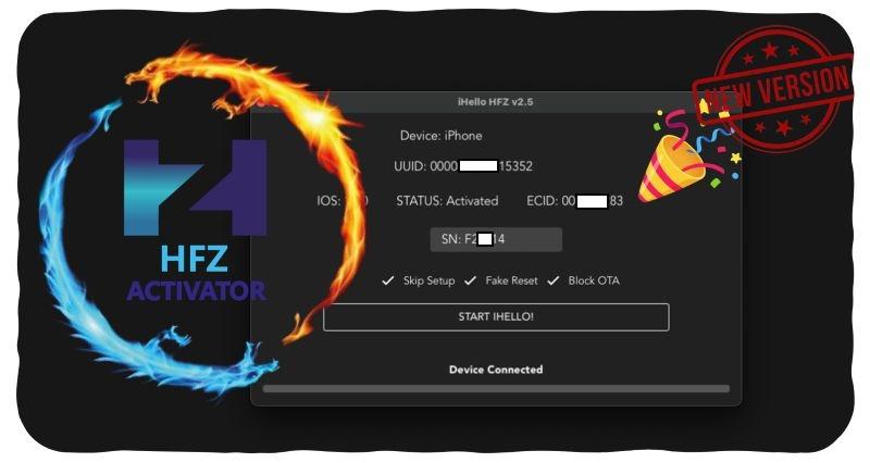 HFZ Activator A12+ Free Premium Windows Tool Bypass No Signal